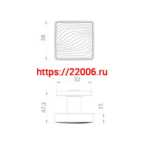 Ручка Punto (Пунто) раздельная K.EST.Q52.GIPNOZ SN/WH-3 матовый никель/белый фото 2 Ручка Punto (Пунто) раздельная K.EST.Q52.GIPNOZ SN/WH-3 матовый никель/белый фото 2