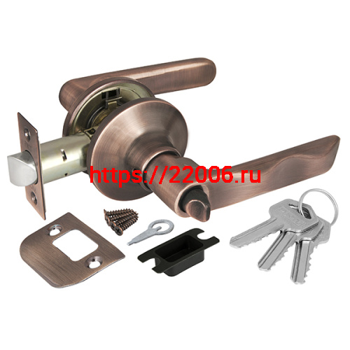 Ручка Punto (Пунто) защелка 6024 AC-E (кл./фик.) медь Ручка Punto (Пунто) защелка 6024 AC-E (кл./фик.) медь