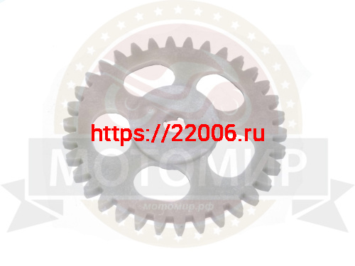 Шестерня маслонасоса YBR125 большая пласт. 34 зуб. фото 2