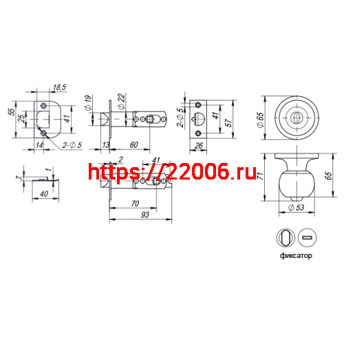 Ручка Punto (Пунто) защелка DK672 SB-BK (6072 SB-B) (фик.) мат. золото фото 3 Ручка Punto (Пунто) защелка DK672 SB-BK (6072 SB-B) (фик.) мат. золото фото 3
