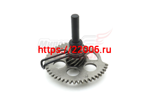 Шестерня кикстартера промежуточная в сборе с осью, пружиной 152-153qmi,157-158qmj; СТЕЛС,keeway Шестерня кикстартера промежуточная в сборе с осью, пружиной 152-153qmi,157-158qmj; СТЕЛС,keeway