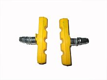 Колодки тормоза  V-Brake цветные с резьбой 70мм  2 шт