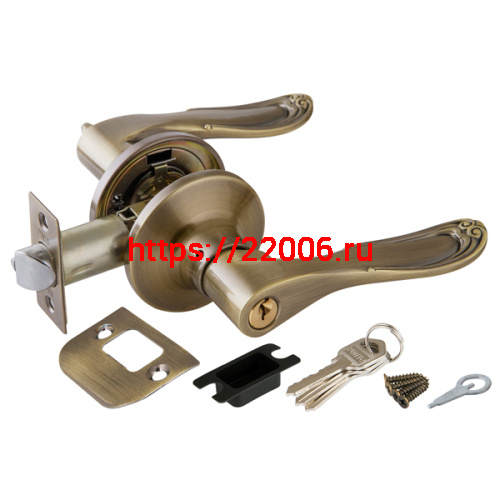 Ручка Punto (Пунто) защелка DK630 AB-ET (6030 AB-E) (кл./фик.) бронза Ручка Punto (Пунто) защелка DK630 AB-ET (6030 AB-E) (кл./фик.) бронза