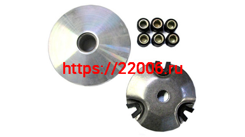 Вариатор Yamaha JOG-50 в сборе с роликами TMMP