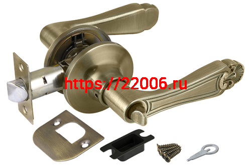 Ручка Fuaro (Фуаро) защелка DK637/BL АB-BK (637/BL АB-B) (фик.) бронза Ручка Fuaro (Фуаро) защелка DK637/BL АB-BK (637/BL АB-B) (фик.) бронза