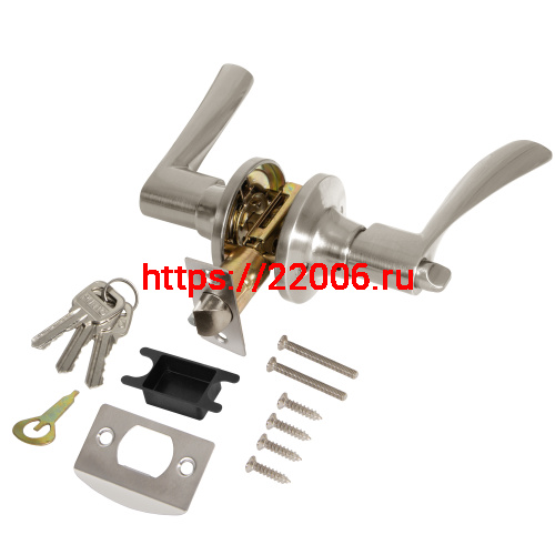 Ручка Punto (Пунто) защелка DK610/BL SN-ET (кл./фик.) мат.никель фото 2 Ручка Punto (Пунто) защелка DK610/BL SN-ET (кл./фик.) мат.никель фото 2