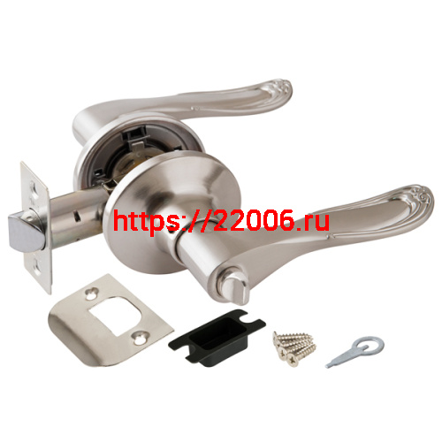 Ручка Punto (Пунто) защелка DK630 SN-BK (6030 SN-B) (фик.) мат.никель Ручка Punto (Пунто) защелка DK630 SN-BK (6030 SN-B) (фик.) мат.никель