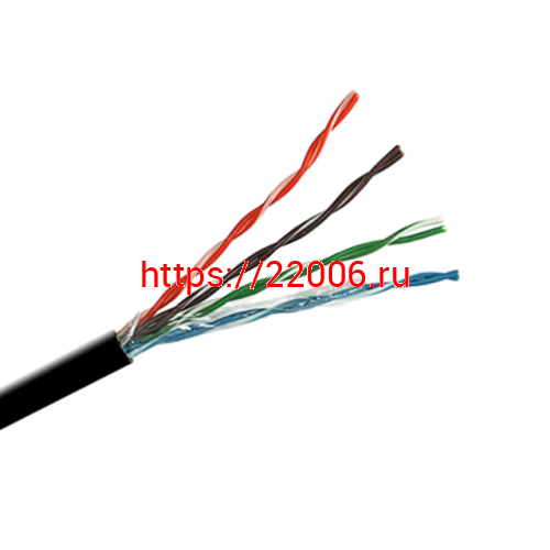Кабель DIVISAT UTP 4PR 24AWG Cu CAT 5e, OUTDOOR (0.46) 305м