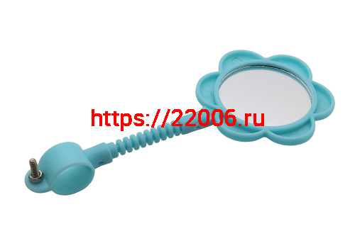 Зеркало Вело "РОМАШКА" на гибкой ножке (1 шт.) (РАЗНЫЕ ЦВЕТА) фото 3