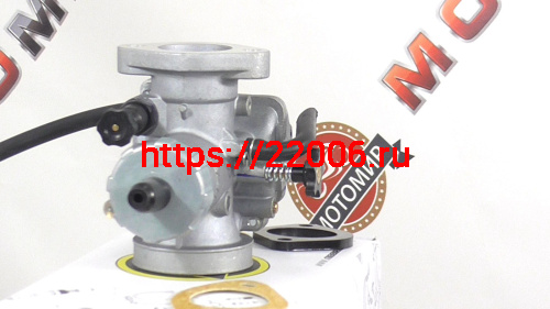 Карбюратор NIBBI Racing PE28FL (SP), реком.двиг. 50-100 см3 (вход/выход 29 и 49 мм) фото 2