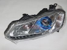 Фара передняя левая T600, галоген, синяя (4121010001B11)