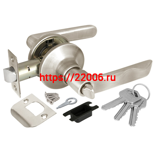 Ручка Punto (Пунто) защелка DK624 SN-ET (6024 SN-E) (кл./фик.) мат. никель Ручка Punto (Пунто) защелка DK624 SN-ET (6024 SN-E) (кл./фик.) мат. никель