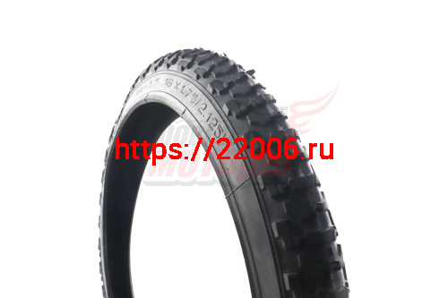 Велопокрышка 16" б/к (16x1.75/2.125/1.95) Индия Велопокрышка 16" б/к (16x1.75/2.125/1.95) Индия
