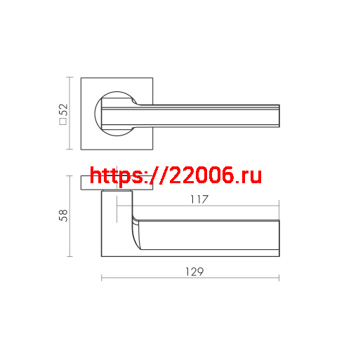 Ручка Fuaro (Фуаро) раздельная K.KM52.SAMPLE (SAMPLE KM) WH-19 белый фото 2 Ручка Fuaro (Фуаро) раздельная K.KM52.SAMPLE (SAMPLE KM) WH-19 белый фото 2