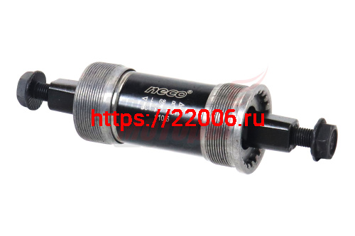 Каретка NECO B910 под квадрат, BSA 1.37”x 24T, 68/110.5мм, инд. упак.(стальные чашки, стальной корпус)