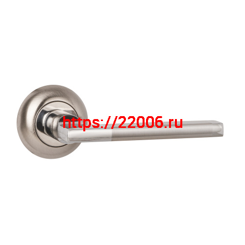 Ручка Ajax (Аякс) раздельная R.JR54.POLO TECH SN/CP-3 мат.никель/хром (белая коробка)