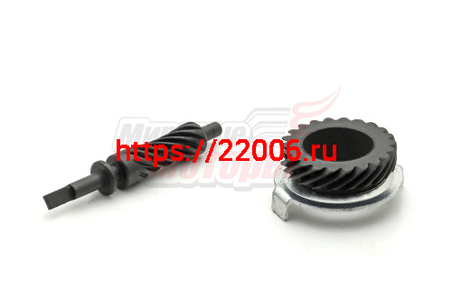 Редуктор спидометра Alpha, Delta, Zodiak, ОВ-70 ДЛИННЫЙ (компл.-червяк вогнутый +шестерня) Редуктор спидометра Alpha, Delta, Zodiak, ОВ-70 ДЛИННЫЙ (компл.-червяк вогнутый +шестерня)