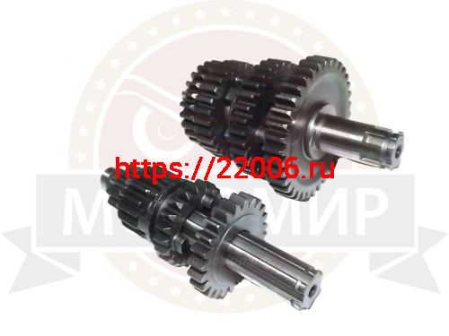 Коробка в сборе Альфа 72-125 сс, TTR125 под шарикоподшипник (перв. вал со ступенькой) фото 2 Коробка в сборе Альфа 72-125 сс, TTR125 под шарикоподшипник (перв. вал со ступенькой) фото 2