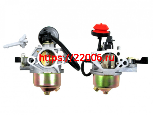 Карбюратор с подкачкой 188F в сборе с бензокраном Карбюратор с подкачкой 188F в сборе с бензокраном
