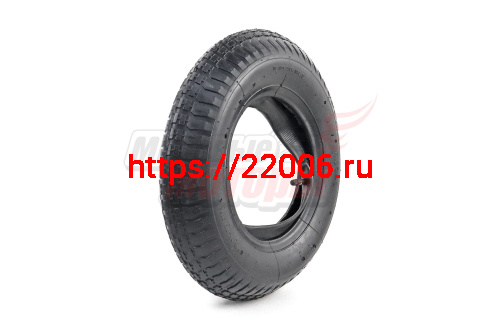 Покрышка тачки садовой 8" 4,80/4,00-8 камерная (С КАМЕРОЙ) МАРКИРОВАННАЯ