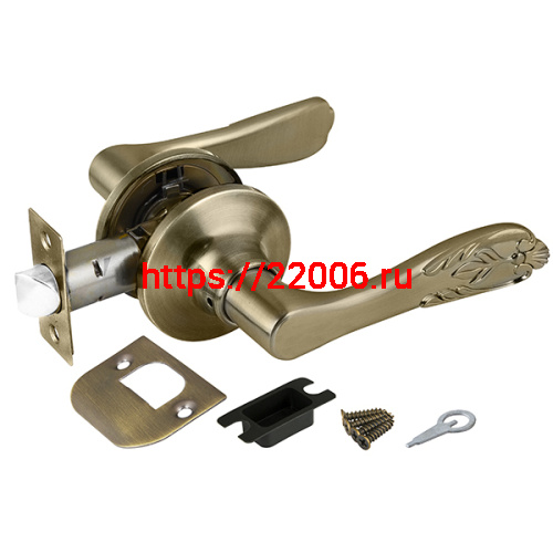 Ручка Punto (Пунто) защелка 6033 AB-P (без фик.) бронза Ручка Punto (Пунто) защелка 6033 AB-P (без фик.) бронза