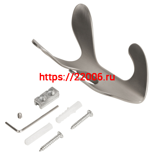 Крючок Ajax (Аякс) настенный MB-LM/K-005 SN матовый никель фото 4