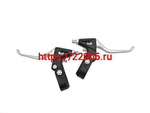 Ручка тормоза, полуалюминиеввая, черно/серебристая Ручка тормоза, полуалюминиеввая, черно/серебристая