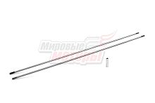 Валы разъемной штанги мотокосы (d8 2 вала 9 шлицов,втулка резьба-квадрат,общ.длина 1524 мм)