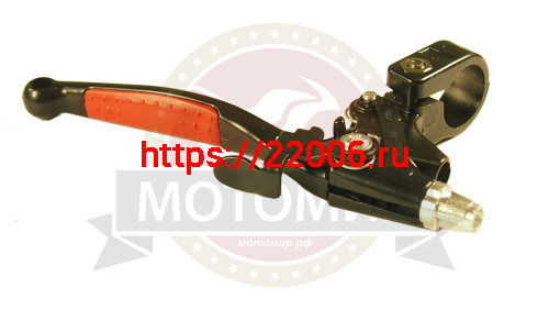 Рычаг сцепления ВелоМотор "Газуля" в сборе с фиксатором (Пр)