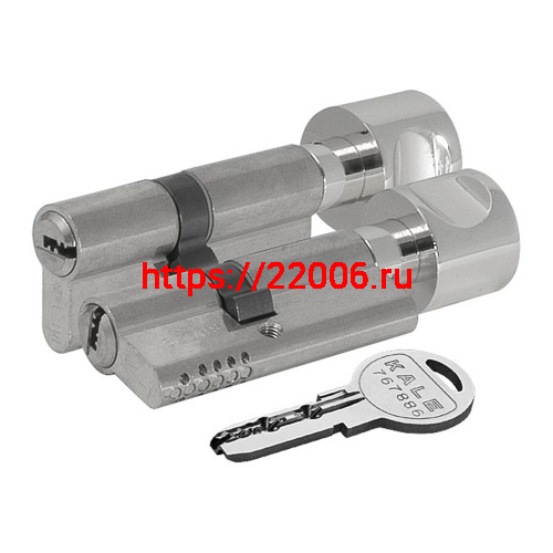 Цилиндровый механизм Kale kilit (Кале килит) с вертушкой 164 OBS SCE/105 (40+10+55) mm никель 5 кл. фото 3 Цилиндровый механизм Kale kilit (Кале килит) с вертушкой 164 OBS SCE/105 (40+10+55) mm никель 5 кл. фото 3
