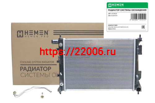 Радиатор охлаждения двигателя Hyundai Solaris 10-/Kia Rio IV 10- 1.4i/1.6i AT (HOSR026) Радиатор охлаждения двигателя Hyundai Solaris 10-/Kia Rio IV 10- 1.4i/1.6i AT (HOSR026)