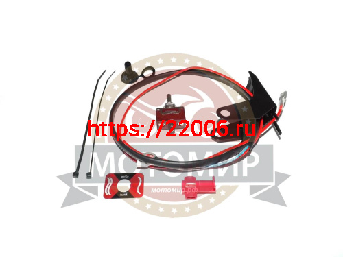 Рычаг газа Буран,Тайга металлический с подогревом ЭР-27-2Р (рычаг с подог., проводка, тумблер)