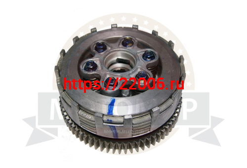 Барабан сцепления 167FMM в сборе (CGB/CBB230) (8 паз+8 полупаз) 6 болт., 6 диск 70 z (24120172)
