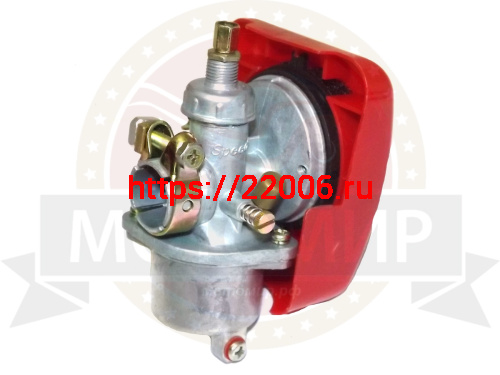 Карбюратор 2х такт Веломотор "Газуля" F50/72/F80/100 Карбюратор 2х такт Веломотор "Газуля" F50/72/F80/100