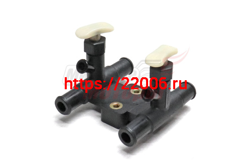Кран отопителя сдвоенный 1049А,1069 (1B18081100103) Кран отопителя сдвоенный 1049А,1069 (1B18081100103)