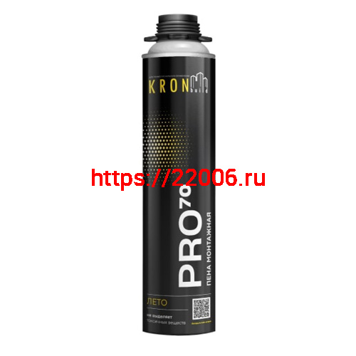 Пена монтажная профессиональная KRONbuild PRO 70, летняя Пена монтажная профессиональная KRONbuild PRO 70, летняя