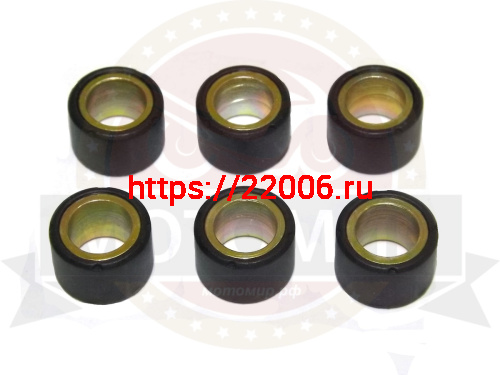 Ролик вариатора (компл 6 шт.) 16х13  5,0 гр GY6-50, 139QMB,  (НАБОР)