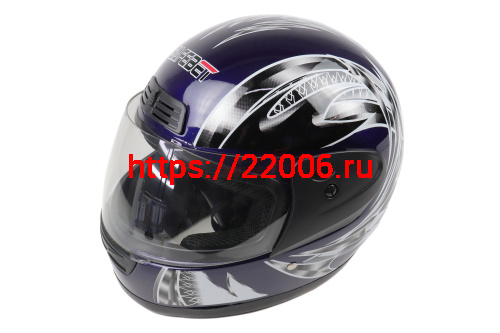 Шлем SAFEBET HF-109 синий глянцевый Q24 "S,M,L,XL,XXL" (интеграл) Шлем SAFEBET HF-109 синий глянцевый Q24 "S,M,L,XL,XXL" (интеграл)