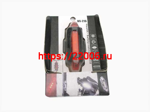 Фонарь задний usb, на подседельный штырь, 4 режима BS-216 Фонарь задний usb, на подседельный штырь, 4 режима BS-216