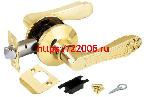 Ручка Fuaro (Фуаро) защелка 637/BL РB-Р (золото) без фик. Ручка Fuaro (Фуаро) защелка 637/BL РB-Р (золото) без фик.