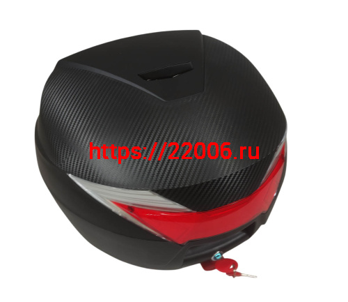 Кофр задний пластик JX  А-13, 30 л., черный фото 4