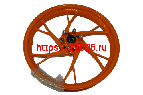 Обод 17" передний литой, диск. тормоз 2,5-17 NITRO200 XY200-9 6 отв. (ось 15мм) (54020262) Обод 17" передний литой, диск. тормоз 2,5-17 NITRO200 XY200-9 6 отв. (ось 15мм) (54020262)