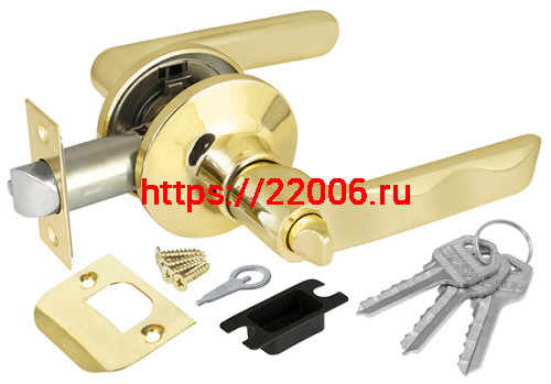 Ручка Fuaro (Фуаро) защелка DK624/BL PB-ET (624/BL PB-E) (кл/фик.) золото Ручка Fuaro (Фуаро) защелка DK624/BL PB-ET (624/BL PB-E) (кл/фик.) золото