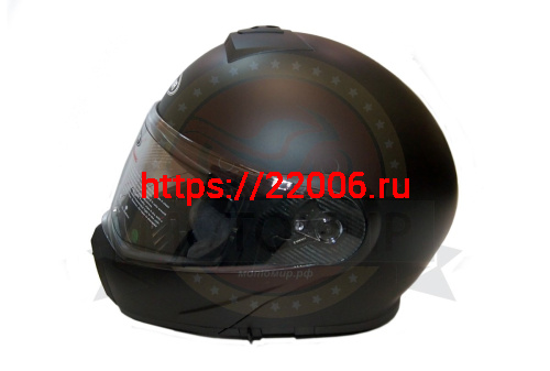 Шлем модуляр YM-929_3 "YAMAPA", (подбородок откидывается) TRANSFORMER, черный матовый, разм. L  NEW фото 4