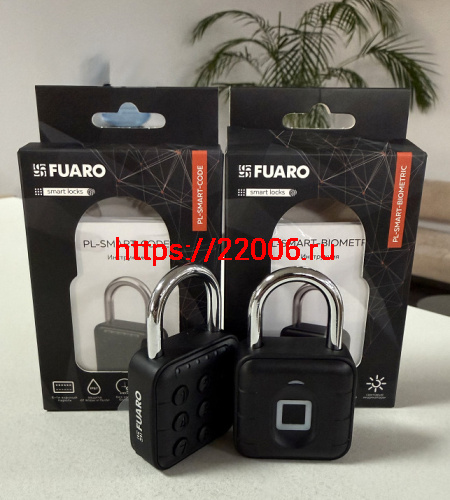 Замок Fuaro (Фуаро) навесной умный биометрический PL-SMART-BIOMETRIC подвес Замок Fuaro (Фуаро) навесной умный биометрический PL-SMART-BIOMETRIC подвес