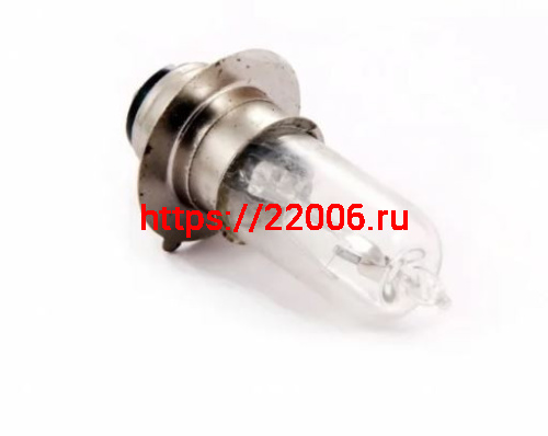 Лампа головного света галоген P15D-25-1 12V 18/18W прозрачная