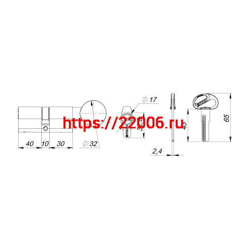 Цилиндровый Fuaro (Фуаро) механизм (D-PRO502-8/80) D-PRO5002-8Knob80(40+10+30) CP хром 5+1Key с верт. перекод. фото 3 Цилиндровый Fuaro (Фуаро) механизм (D-PRO502-8/80) D-PRO5002-8Knob80(40+10+30) CP хром 5+1Key с верт. перекод. фото 3