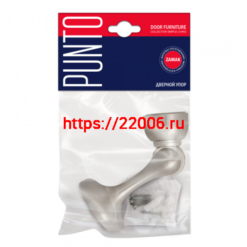 Упор Punto (Пунто) дверной напольный DFIX/MF45 (DSM-45) магнитный SN-3 мат.никель фото 2 Упор Punto (Пунто) дверной напольный DFIX/MF45 (DSM-45) магнитный SN-3 мат.никель фото 2