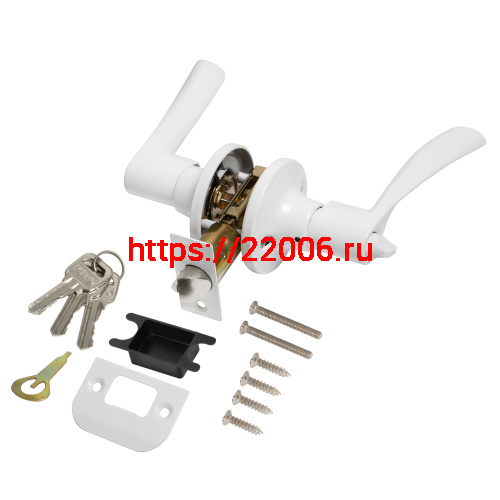 Ручка Punto (Пунто) защелка DK610/BL WH-ET (кл./фик.) белый фото 2 Ручка Punto (Пунто) защелка DK610/BL WH-ET (кл./фик.) белый фото 2