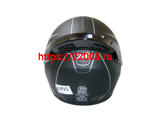 Шлем TVS RACING (Индия) XPOD DULL BLACK SILVER размер M фото 3 Шлем TVS RACING (Индия) XPOD DULL BLACK SILVER размер M фото 3